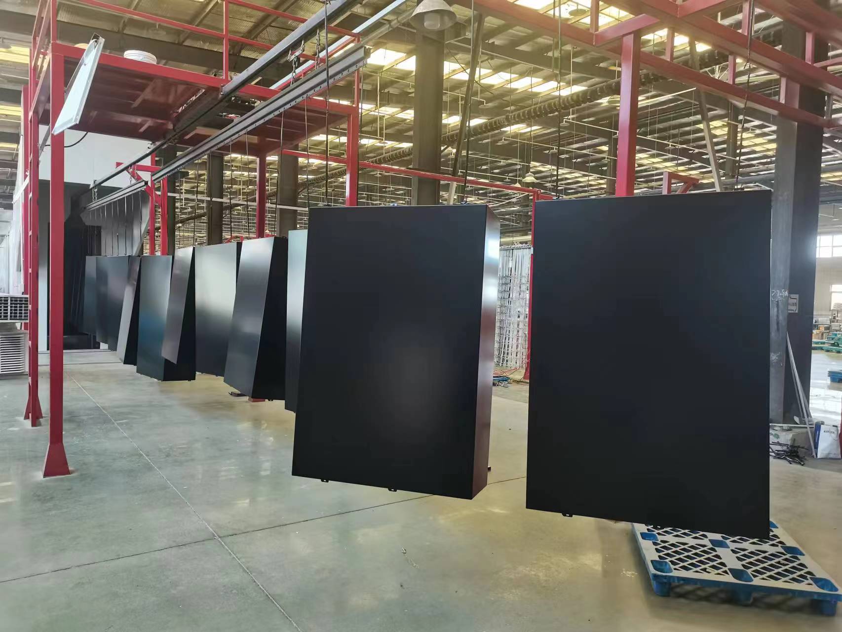Batch of finished coated aluminum panels