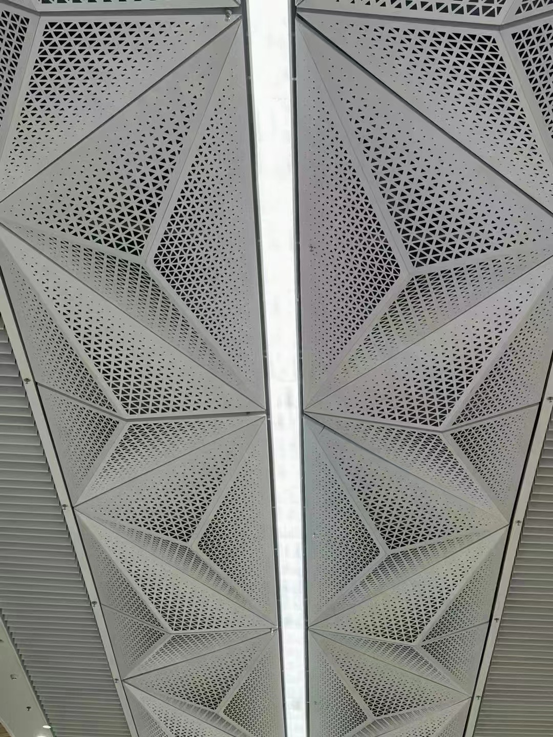 Custom perforated aluminum pattern