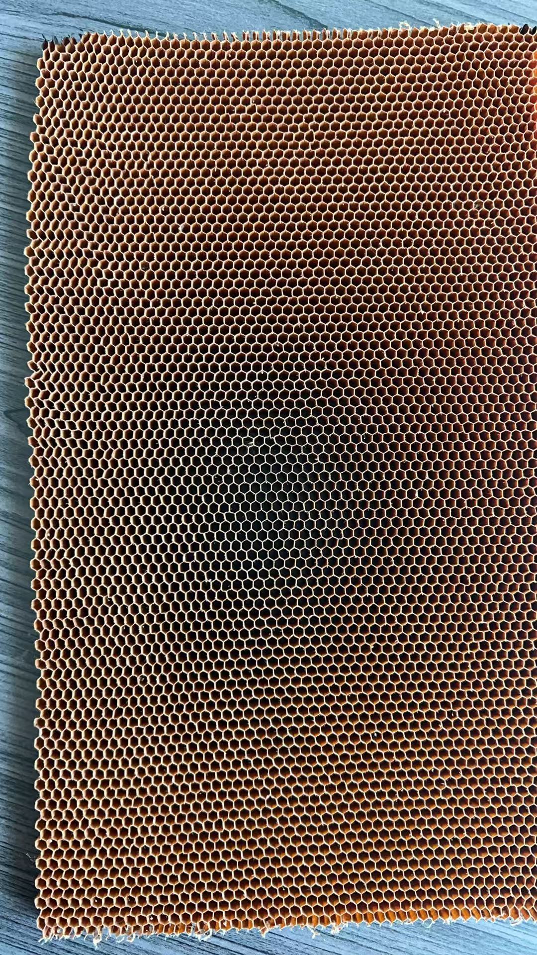 Aluminum honeycomb panel construction sample